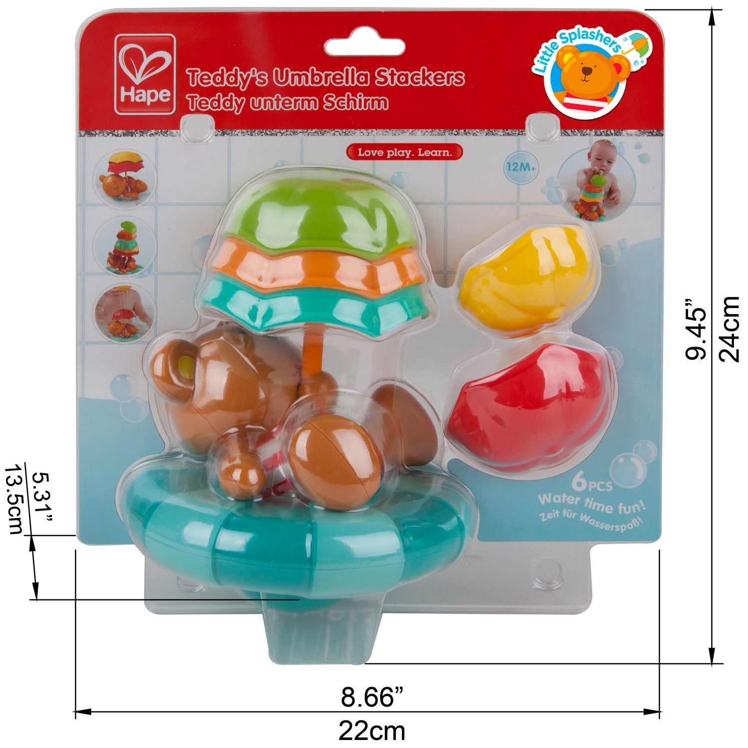 Игрушка Hape Мишка с зонтами - фото 5