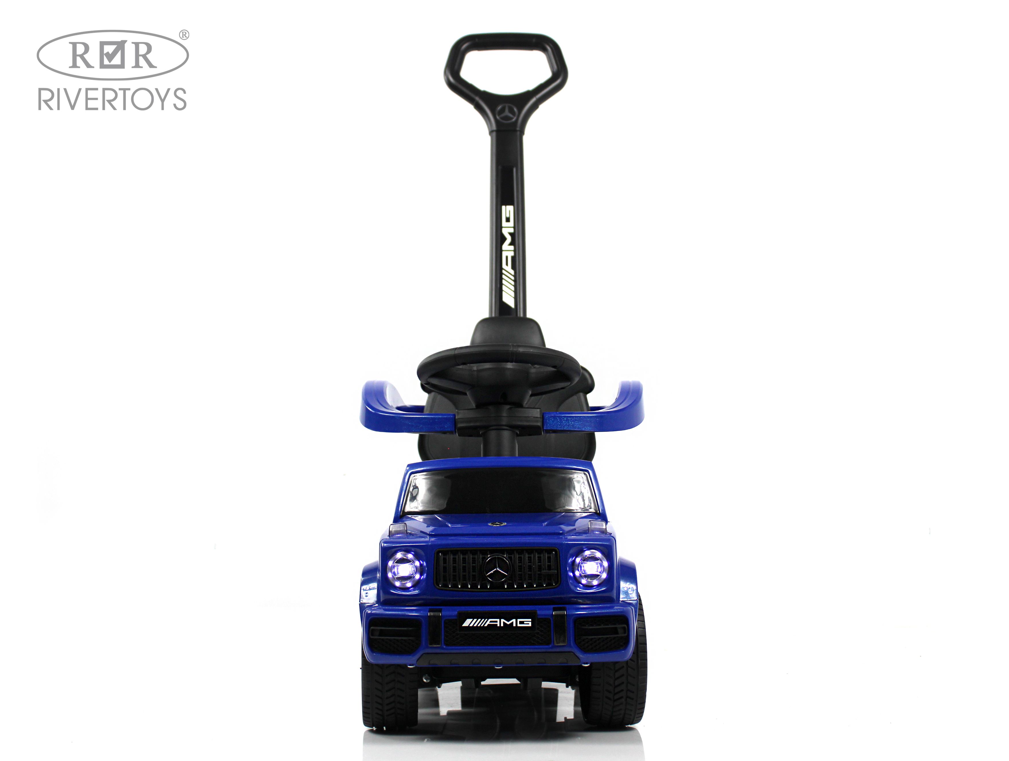 Каталка RIVERTOYS Mercedes-Benz G63 Blue Diamond синий - фото 5