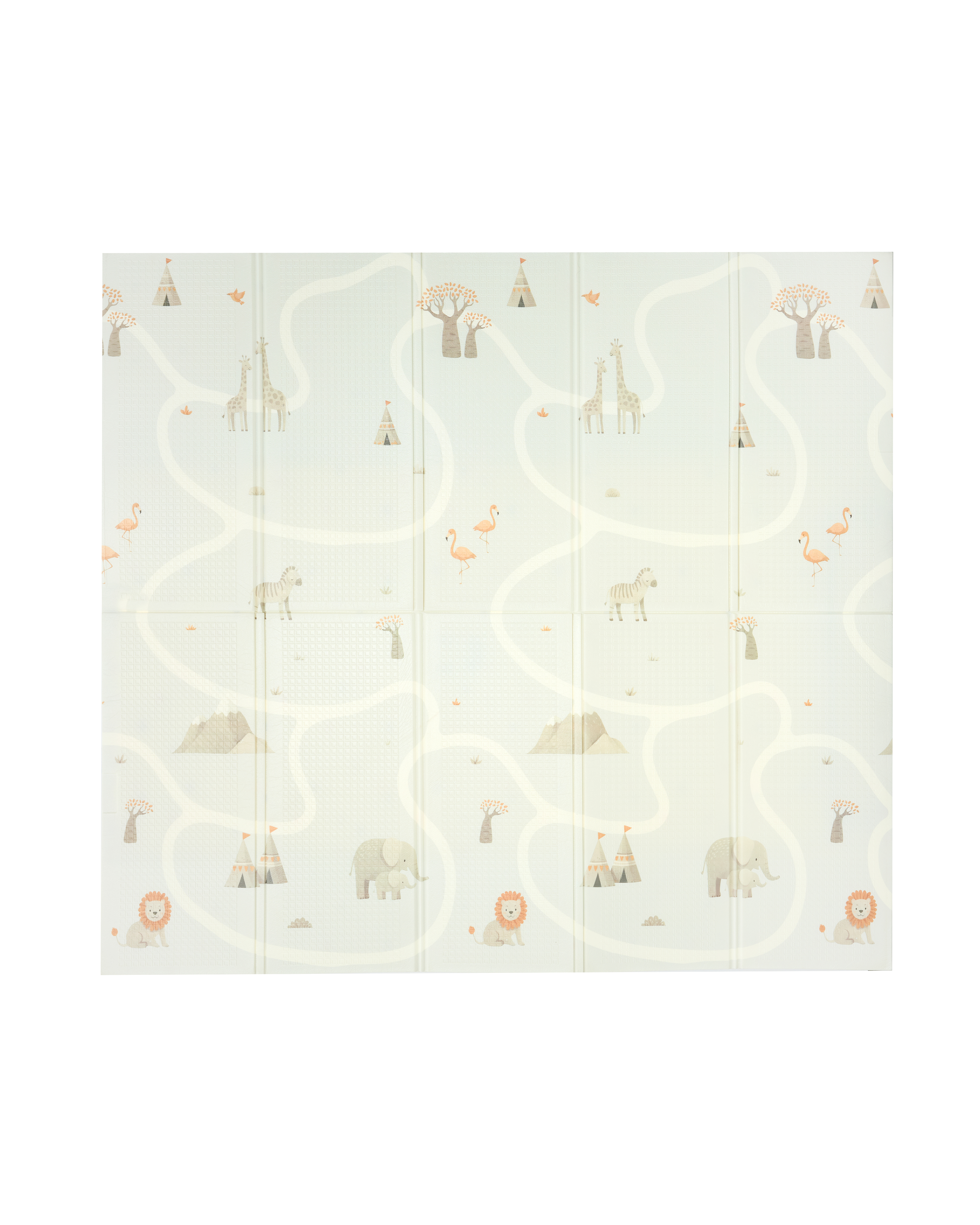 Детский складной коврик BabyGo Soft Safary 200 x 180 см - фото 3