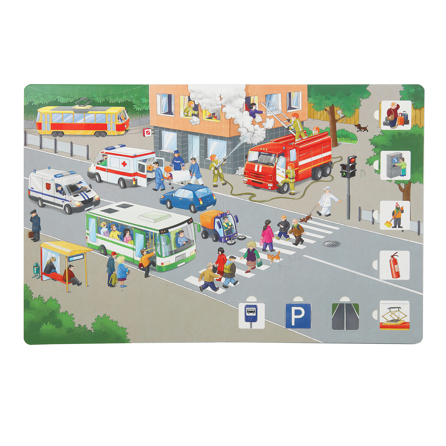 Книга УМка 50 окошек Транспорт - фото 3