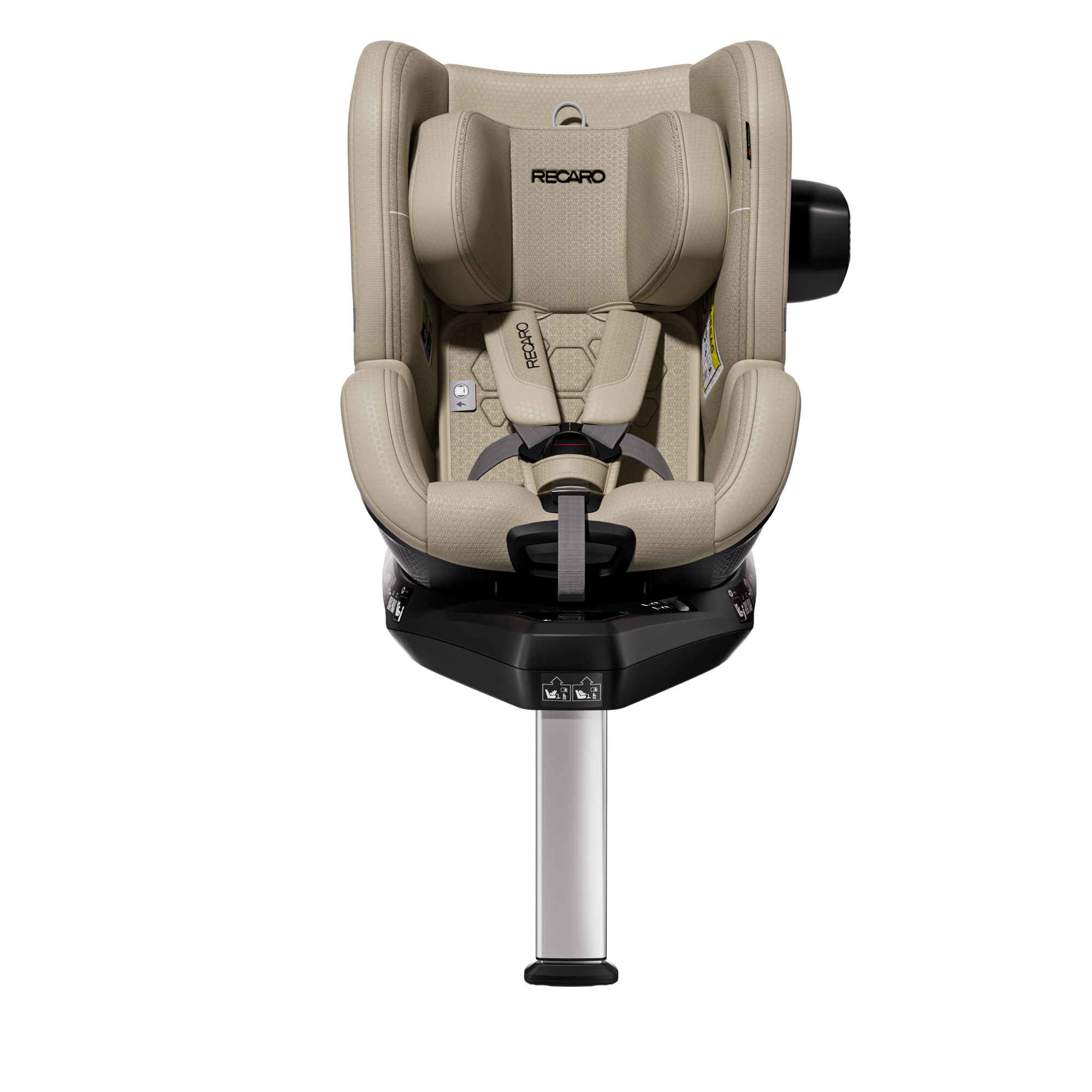 Автокресло Recaro Toron 1 Kid Isofix 0+/1 (0-18 кг) бежевый - фото 4
