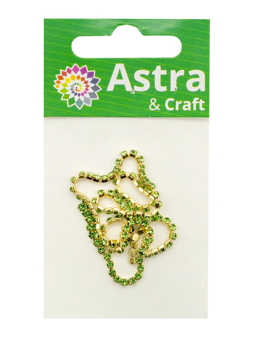 Набор для творчества Astra Craft бисер Стразы на цепочке - фото 6