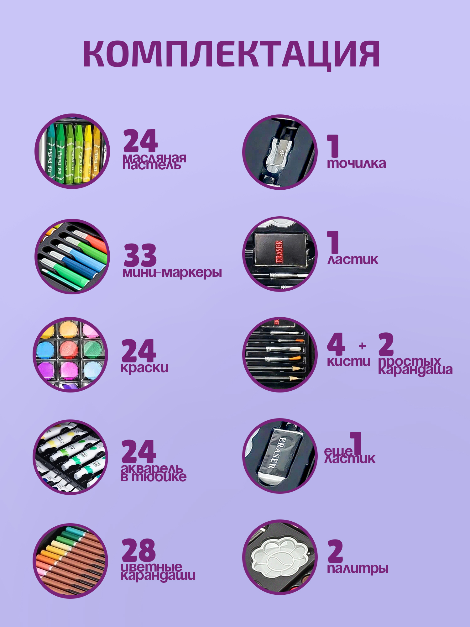 Набор для рисования Madliani Единорог 147 шт. - фото 2