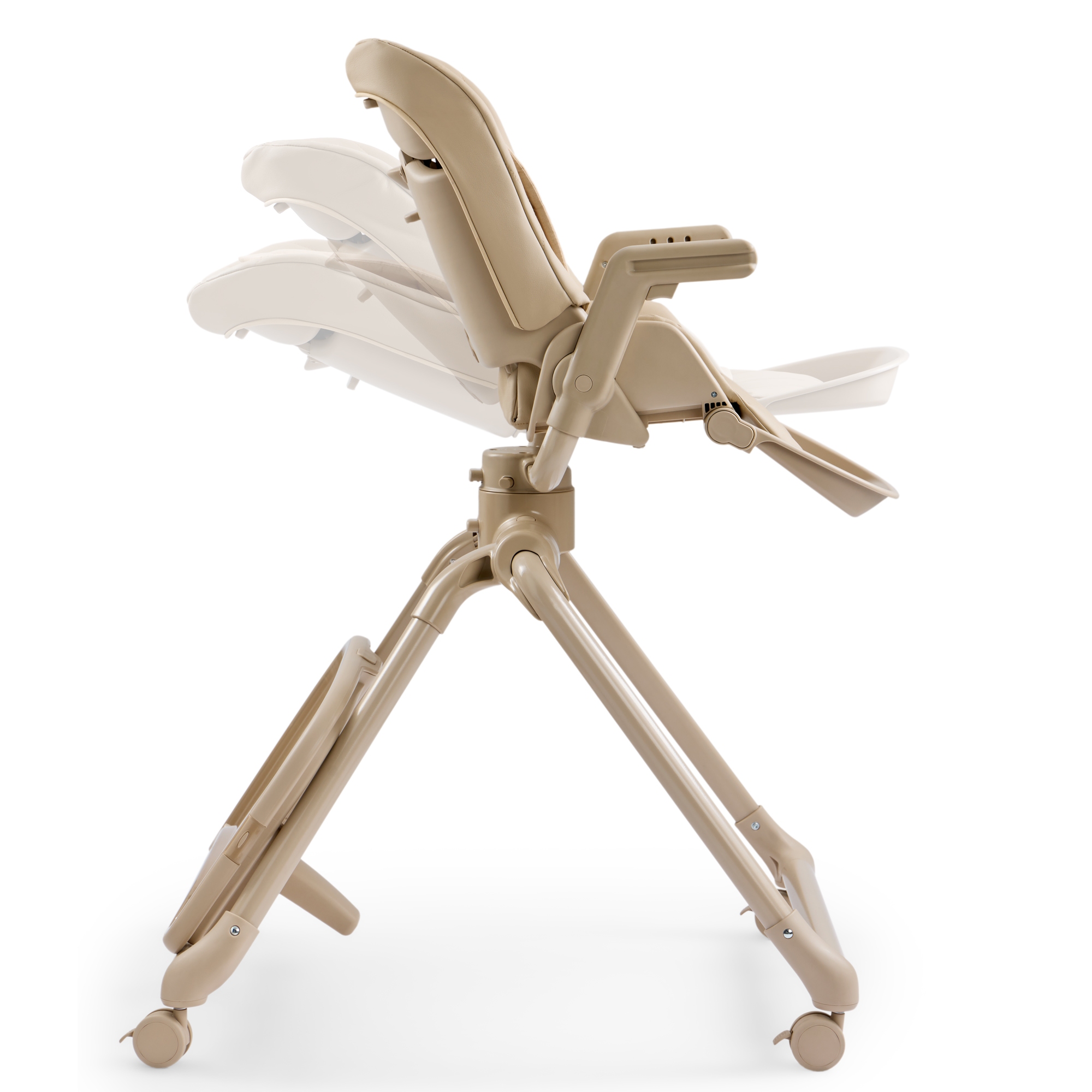 Стульчик для кормления Happy Baby ROMEO бежевый - фото 4