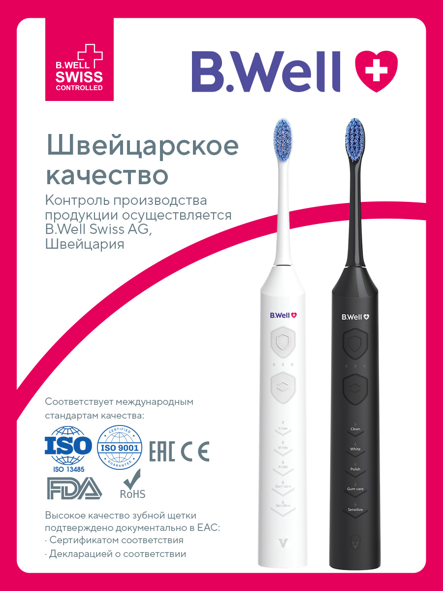 Зубная щетка электрическая B.Well - фото 3