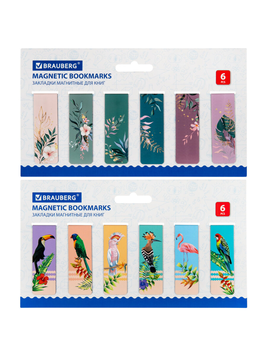 Магнитная закладка Brauberg 12 шт. - фото 5