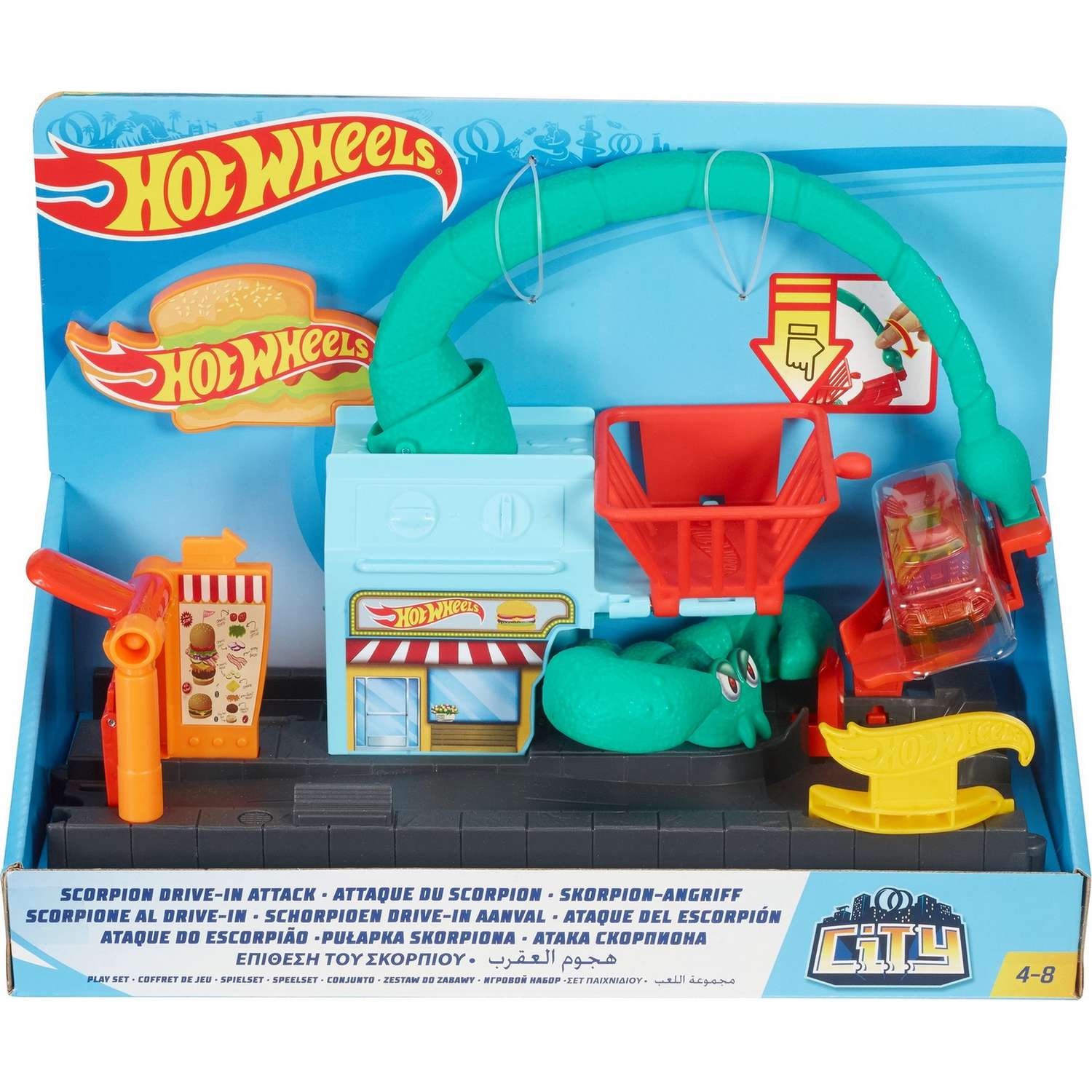 Трек Hot Wheels Сити с монстрами-злодеями в ассортименте FNB05 - фото 16