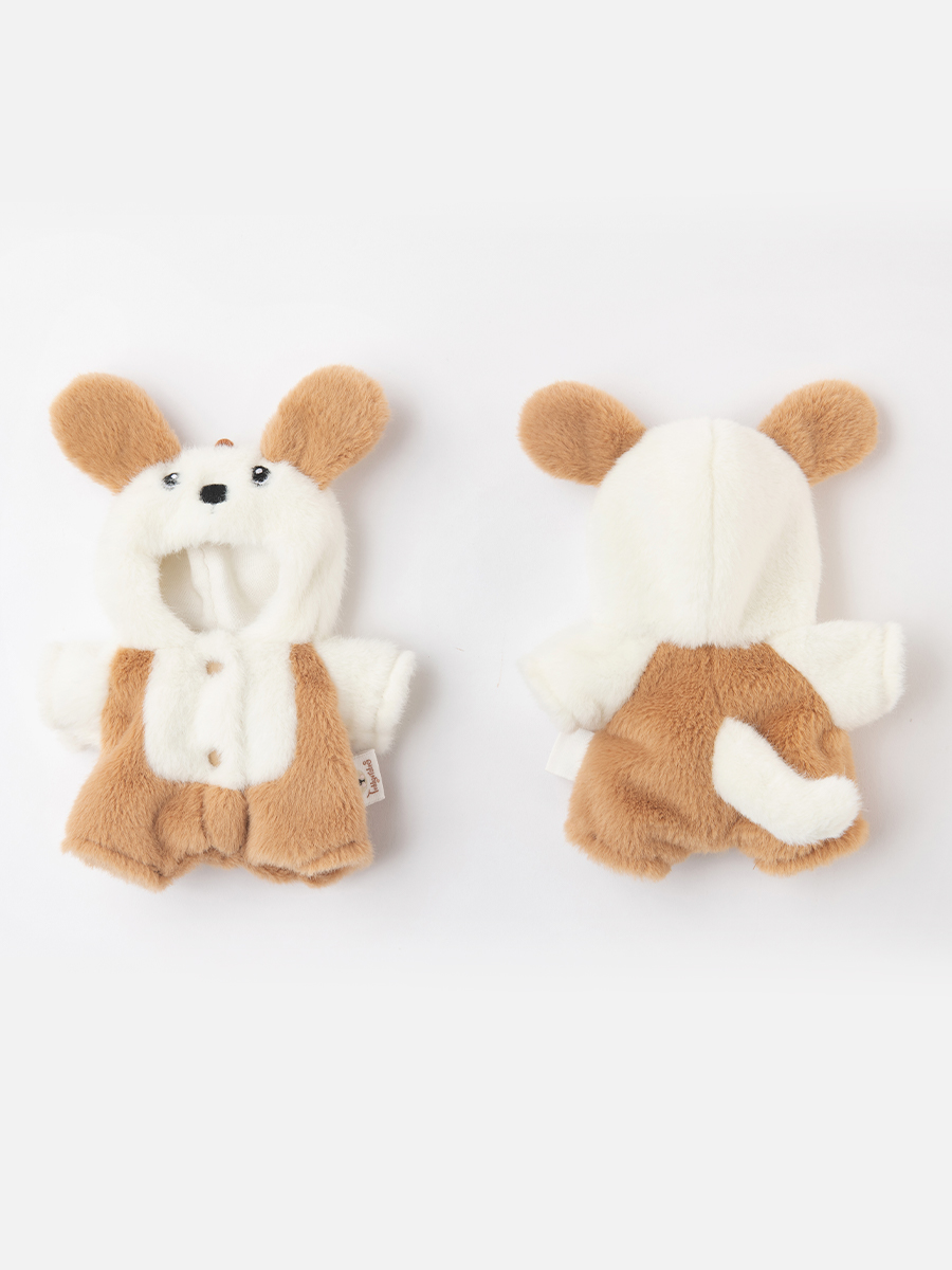 Мягкая игрушка TeddyTales Медведь в костюме Щенка брелок - фото 4