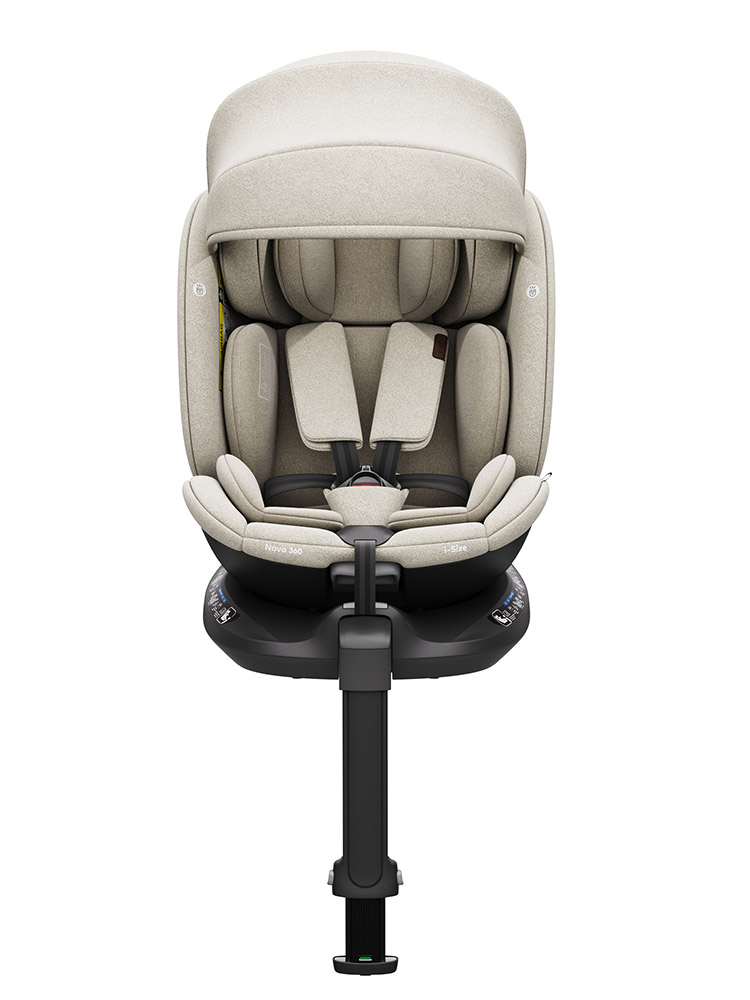 Автокресло KLEE Nova 360 i-Size Isofix 0+/1/2/3 (0-36 кг) бежевый - фото 10