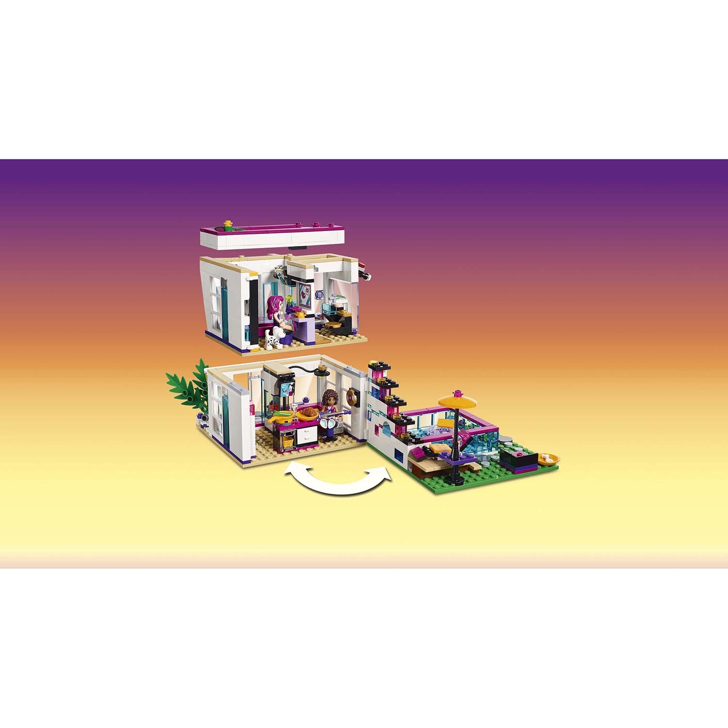 Конструктор LEGO Friends Поп-звезда: дом Ливи блочный - фото 6