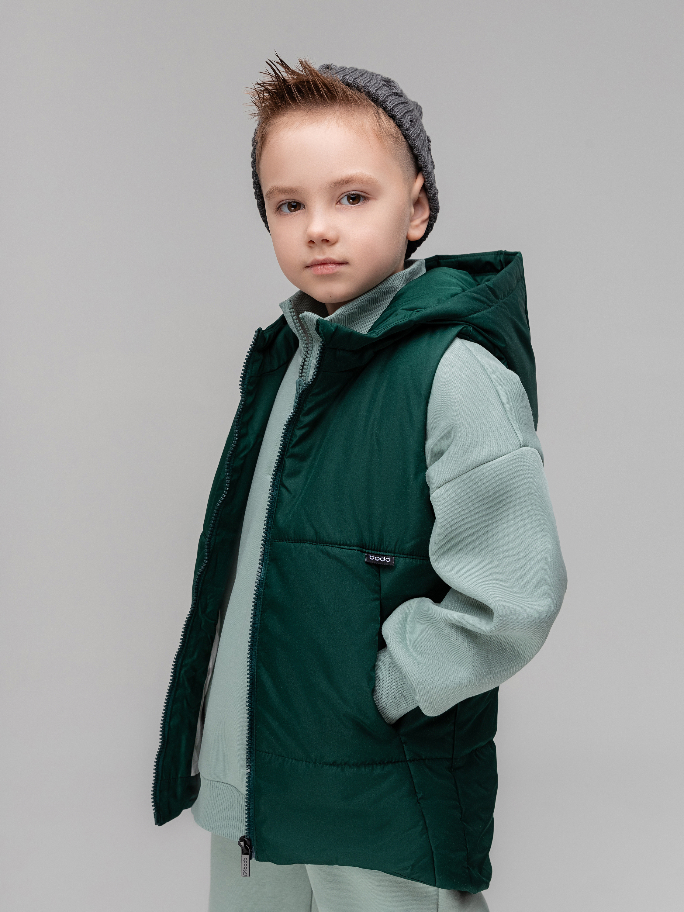 Изображение товара Жилет Bodo 116 Демисезонный утепленный с капюшоном
