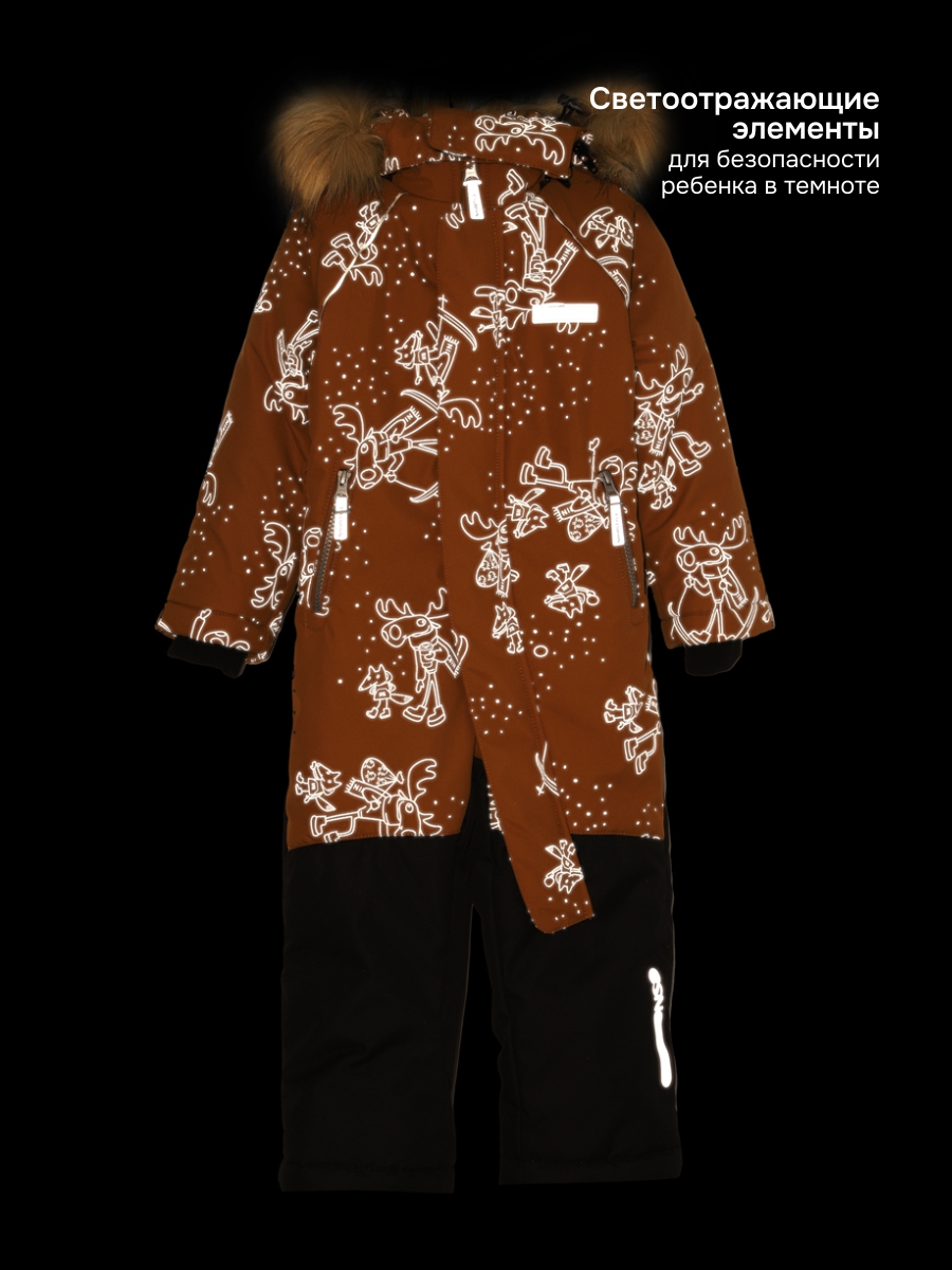 Комбинезон NIKASTYLE 8з0325 кэмел/черный - фото 10