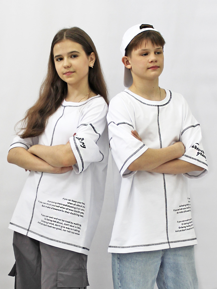 Футболка STELLA MODA 11604_белый - фото 2