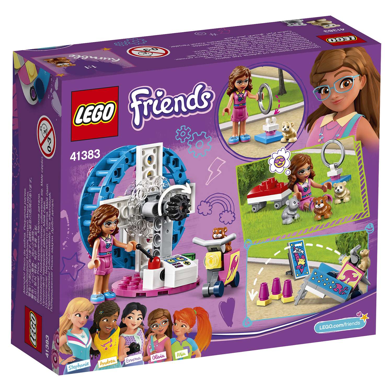 Конструктор LEGO Friends Игровая площадка хомяка Оливии блочный - фото 3