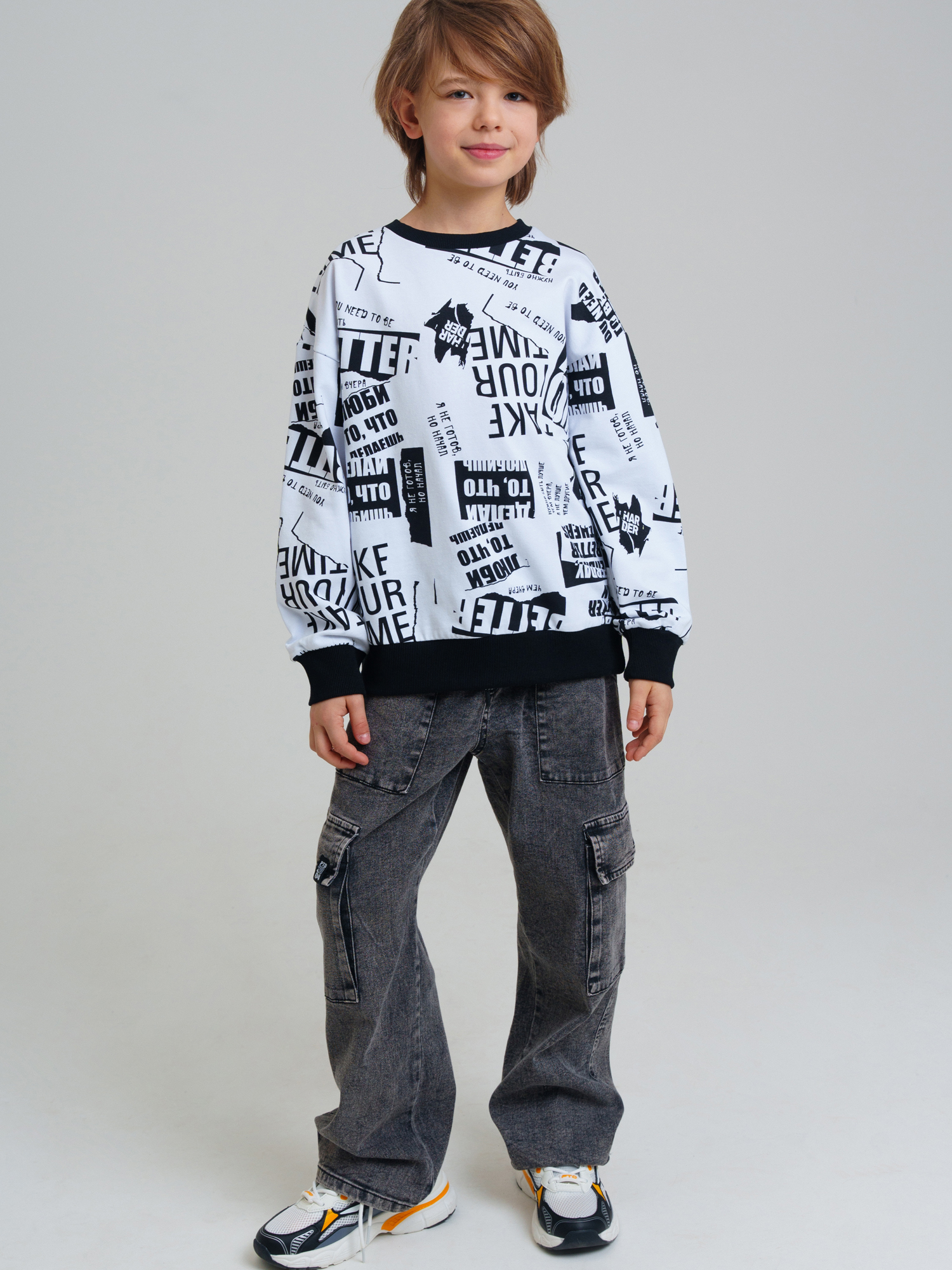 Изображение товара Джинсы PlayToday 146 Loose Fit Средняя посадка с карго‑карманами