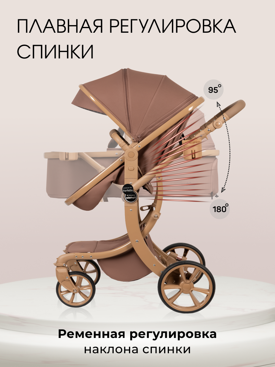 Коляска трансформер Aimile Авантюрист / Adventurer коричневый - фото 6