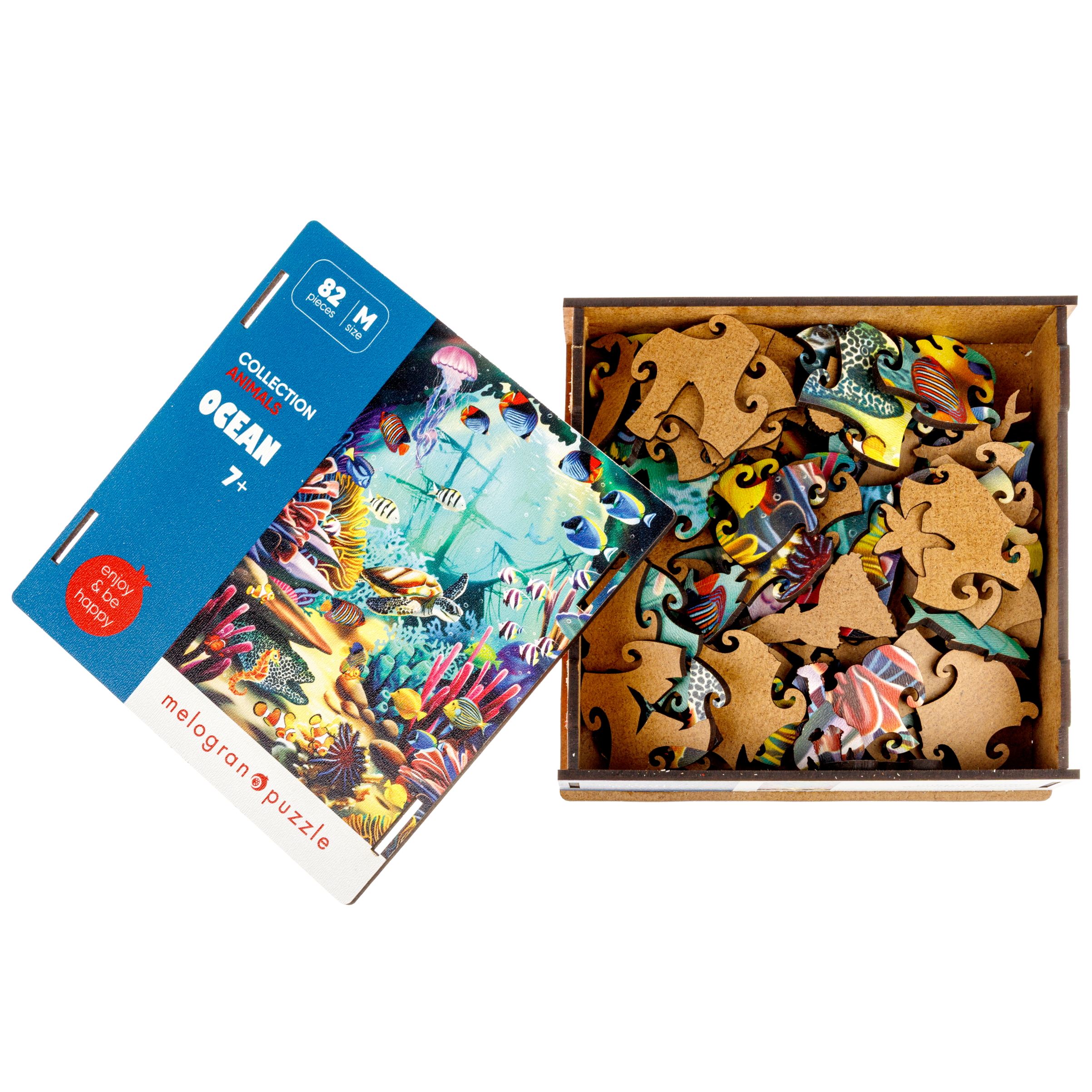 Пазл 1TOY Океан 82 детали деревянный - фото 12