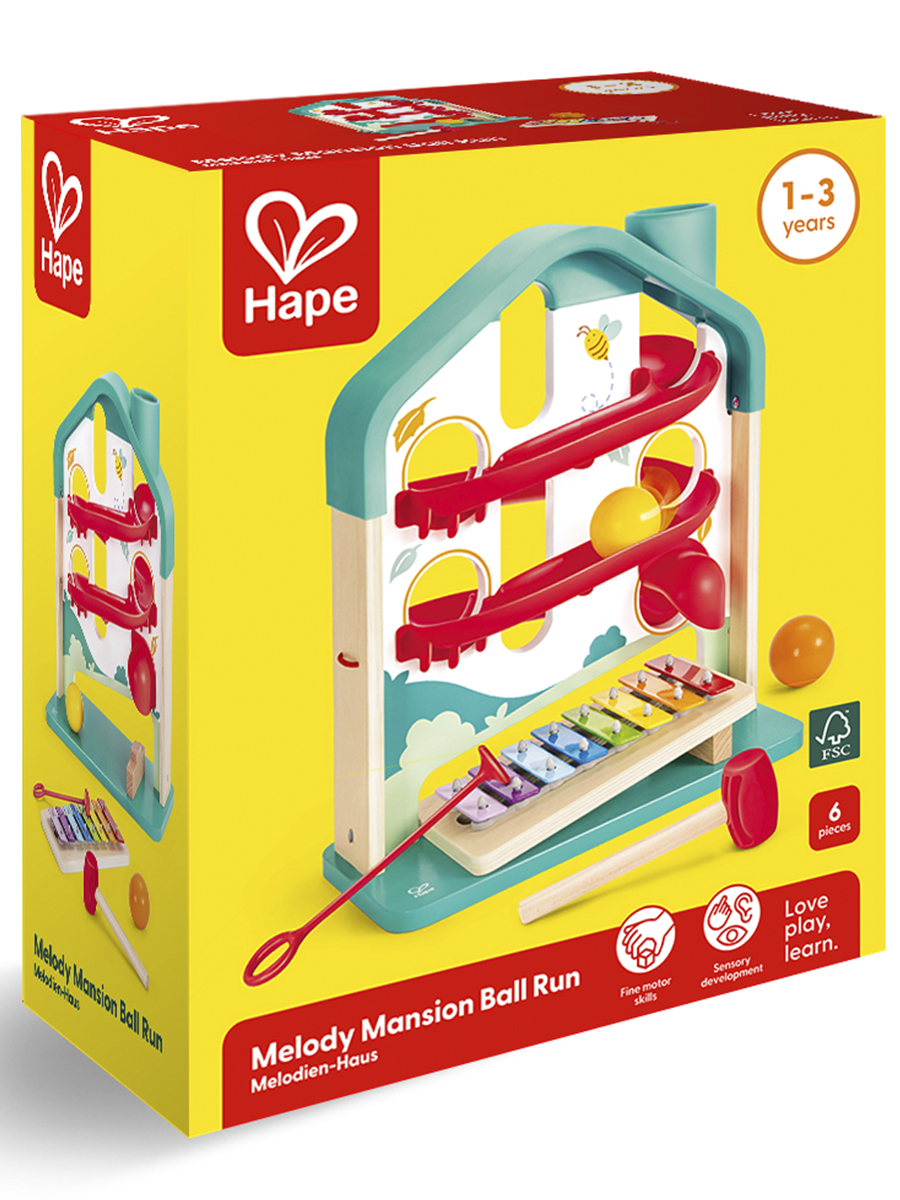 Игрушка музыкальная Hape Домик ксилофон - фото 11