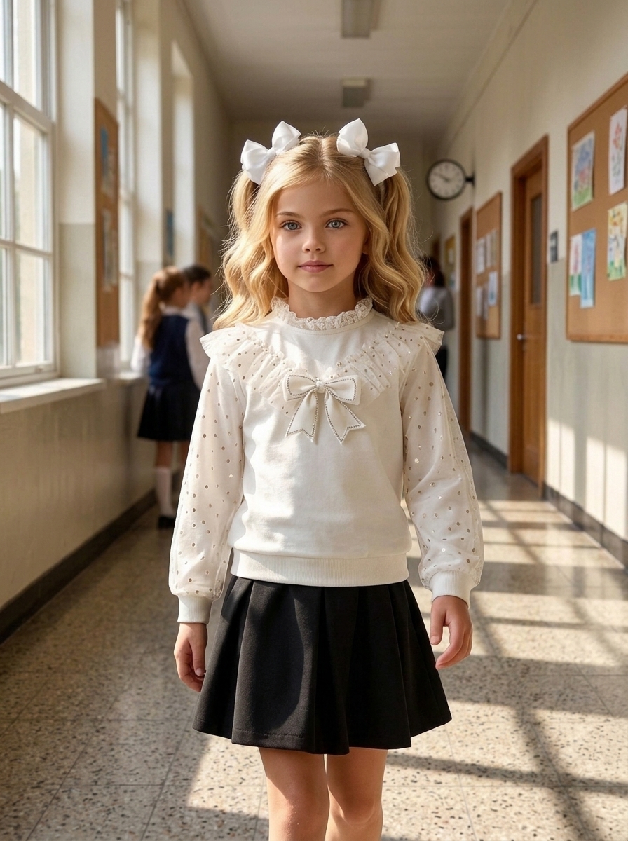 Блузка KATARINAKIDS БлузБел - фото 4