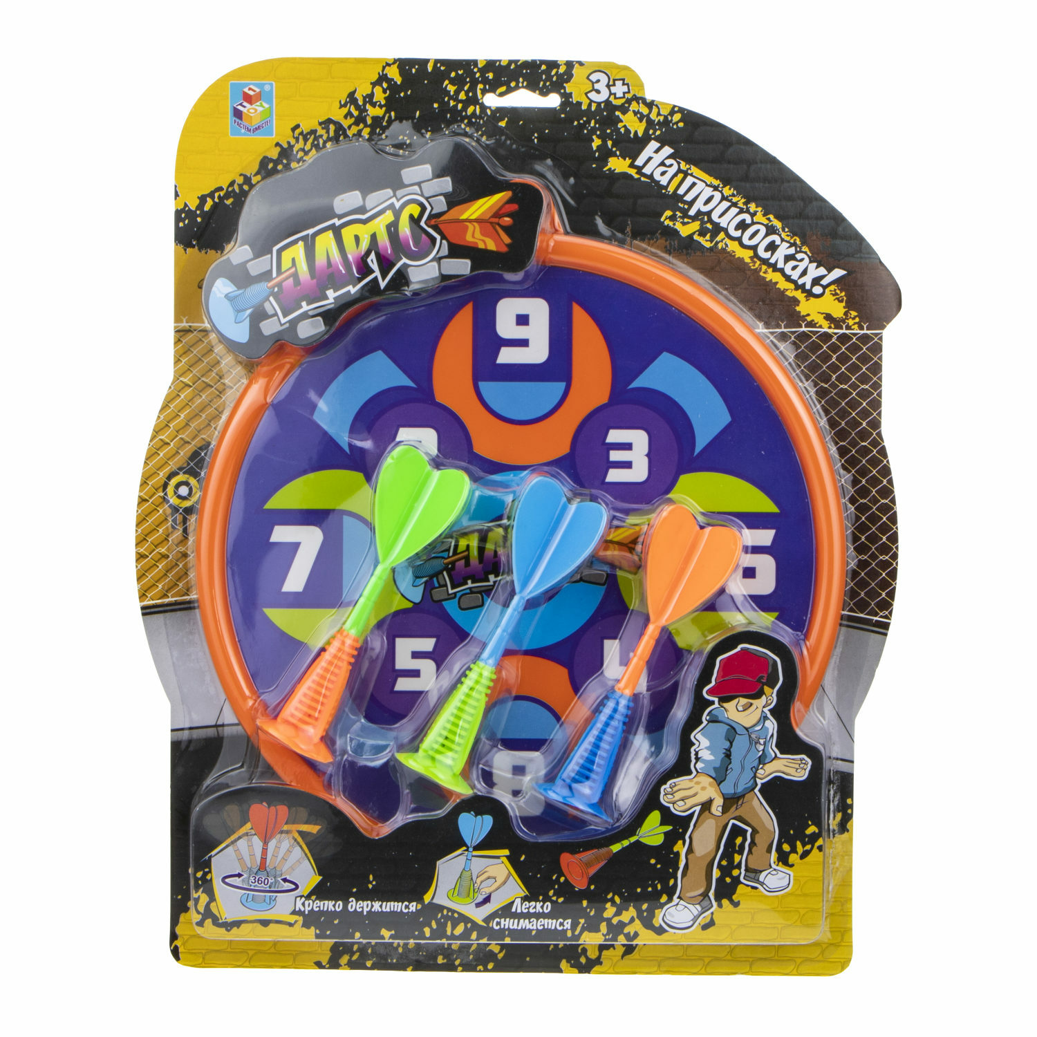 Игровой набор 1TOY дартс на присосках - фото 1