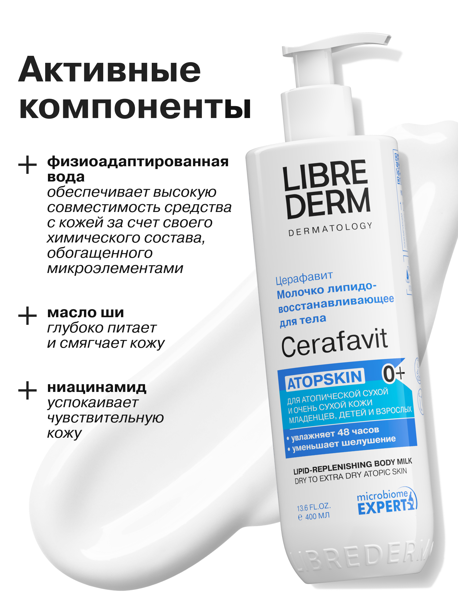 Молочко Librederm CERAFAVIT 400 мл - фото 6
