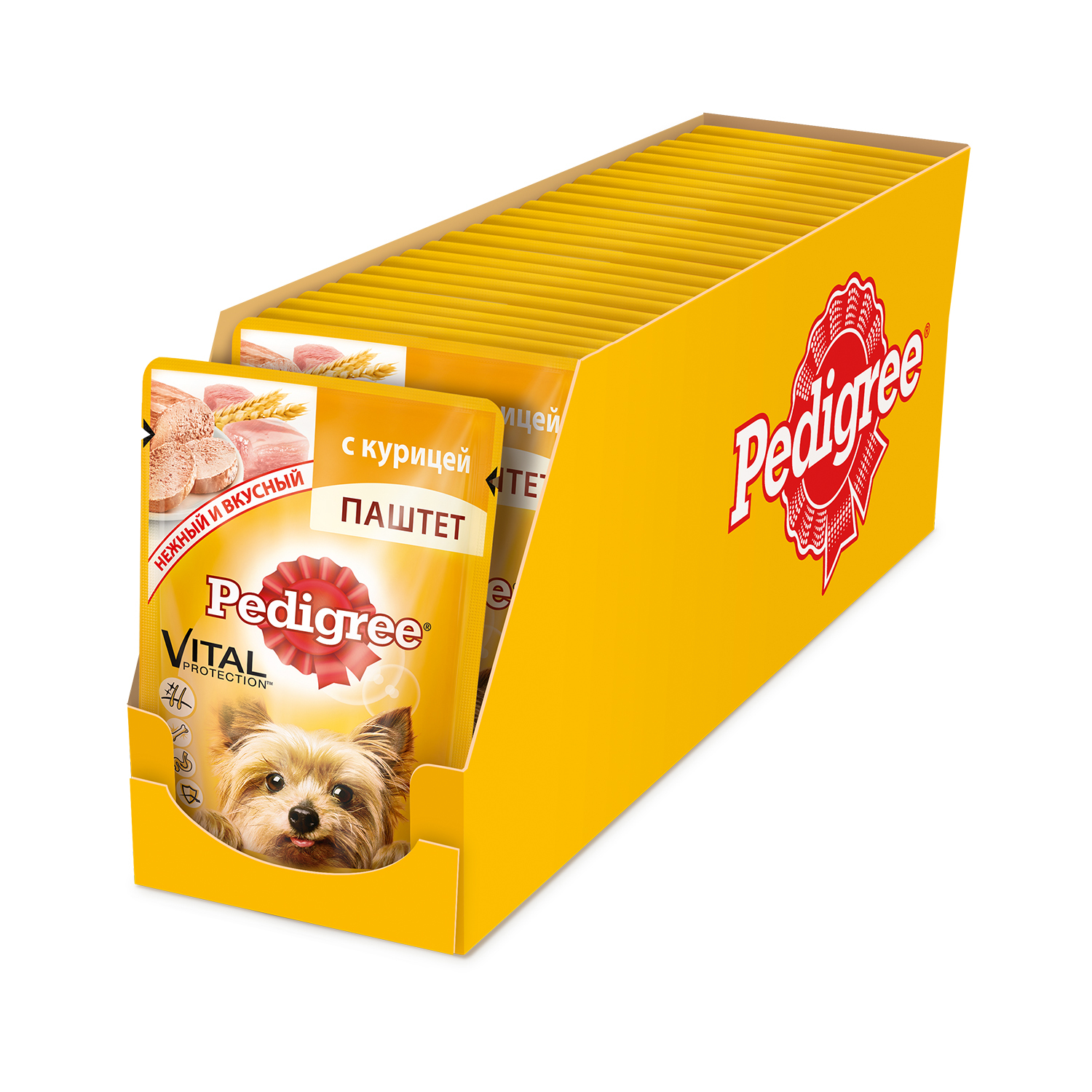Корм для собак Pedigree для мелких пород паштет с курицей пауч 80г - фото 3