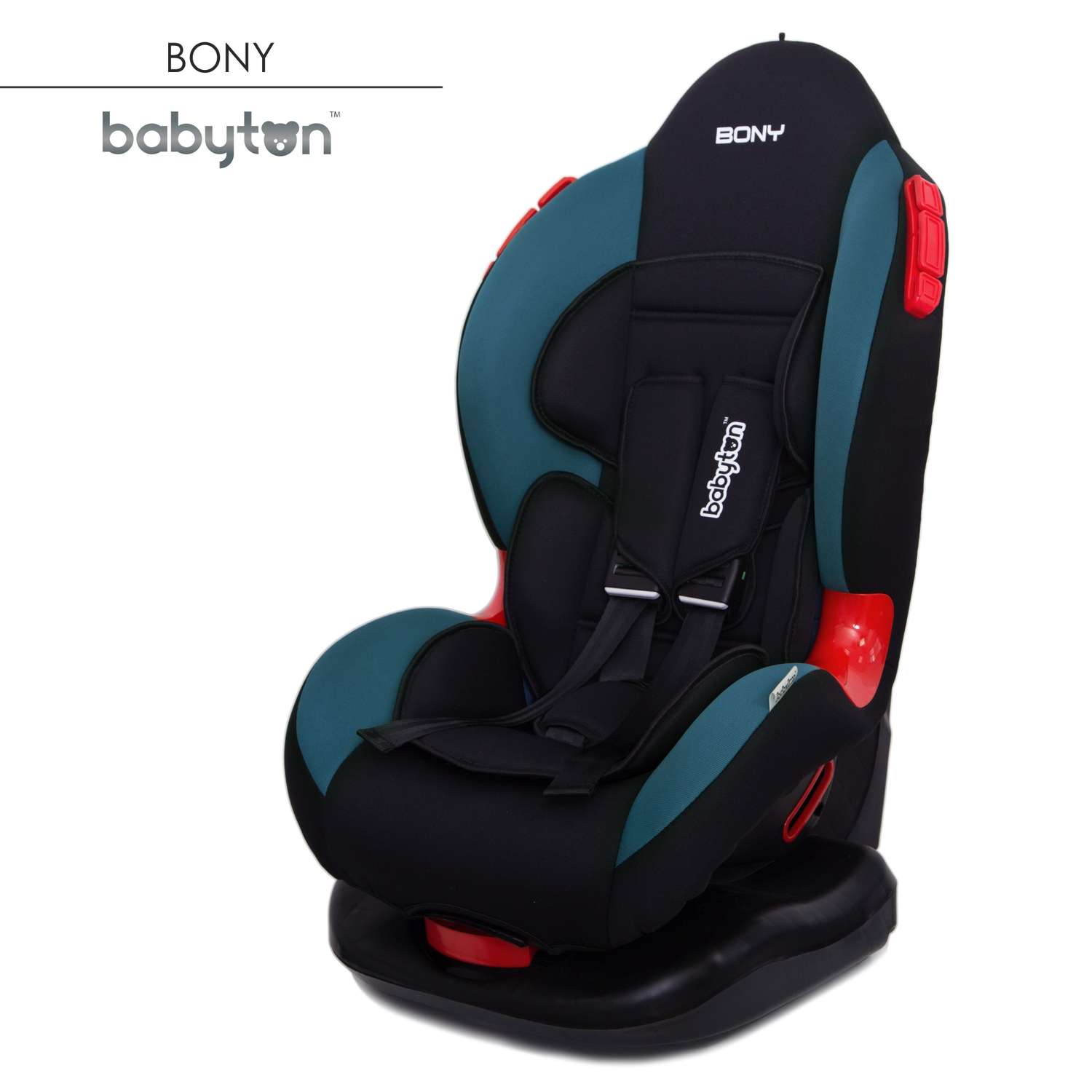 Автокресло Babyton Bony Black-Aqua 1/2 (9-25 кг) - фото 1