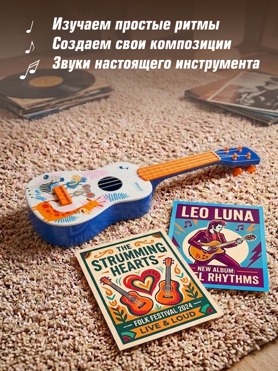 Игрушка музыкальная Veld Co гитара - фото 6