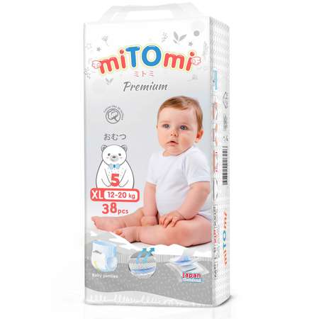 Трусики miTOmi Premium XL 38 шт.