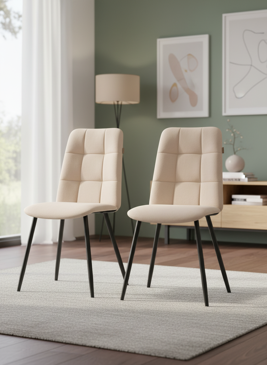 Изображение товара Стул TETCHAIR велюр бежевый 2 шт.
