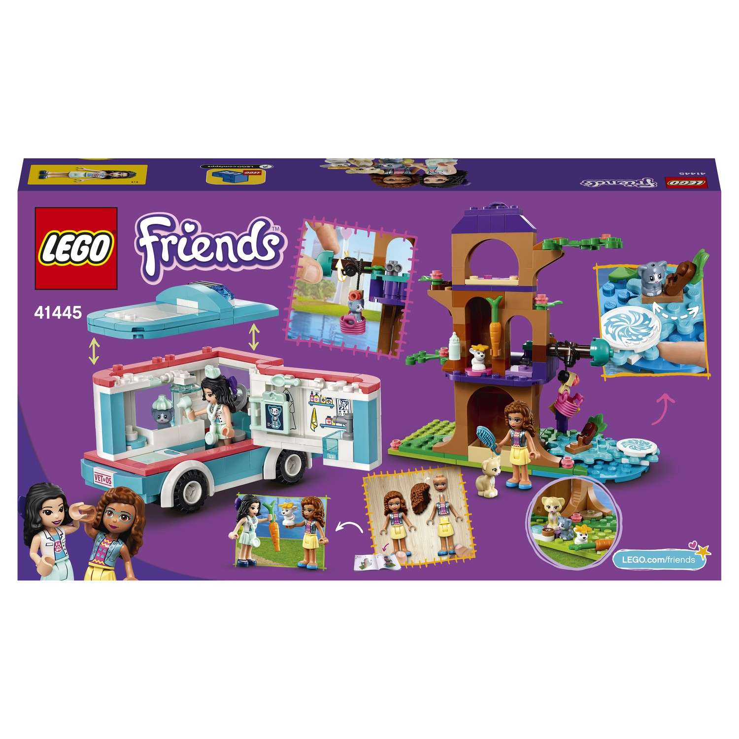 Конструктор LEGO Friends Машина ветеринарной помощи блочный - фото 3