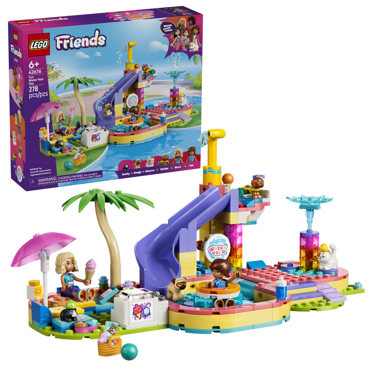 Конструктор LEGO Friends Веселый день в аквапарке 278 дет. - фото 1