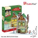 Пазл CubicFun Новогодняя пекарня LED-свет 3D