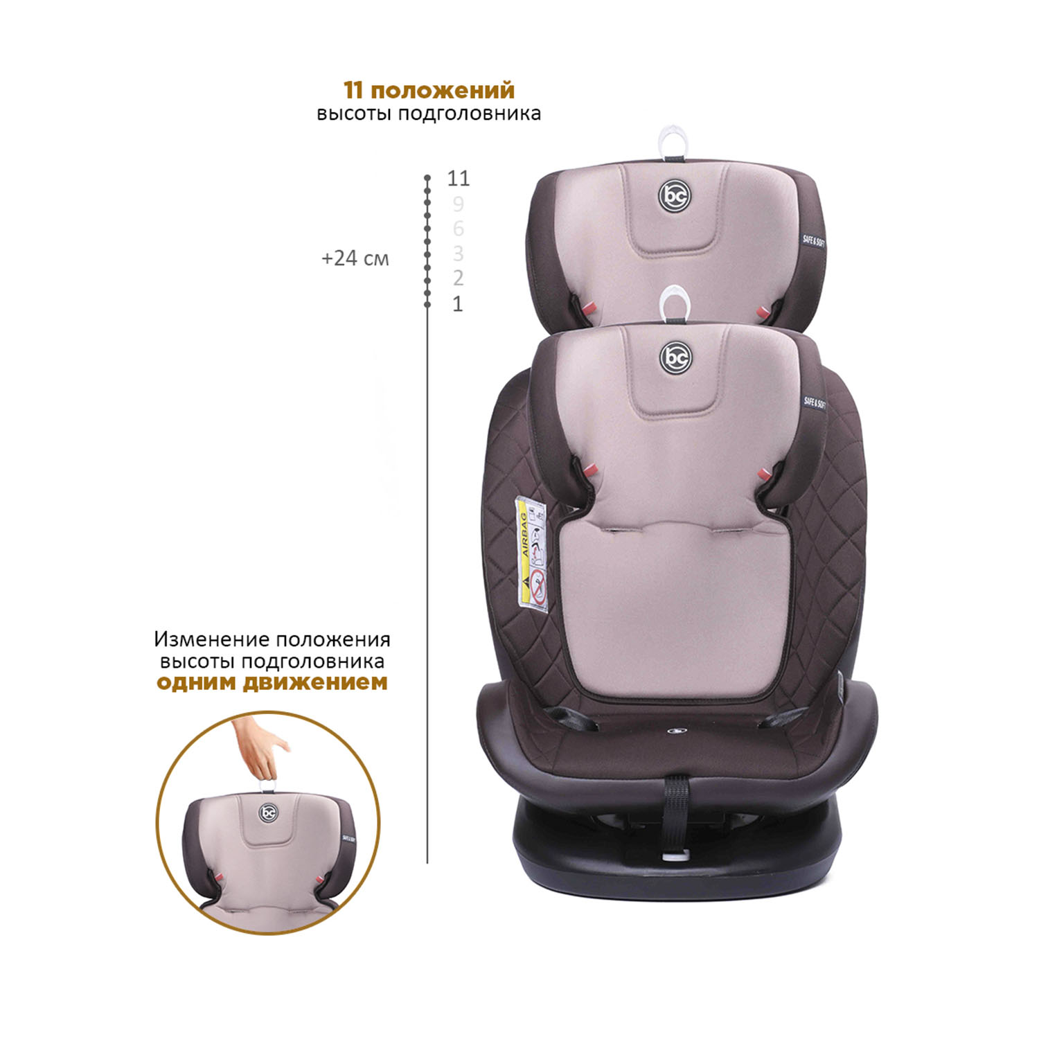 Автокресло BabyCare Shelter Isofix 0+/1/2/3 (0-36 кг) - фото 7
