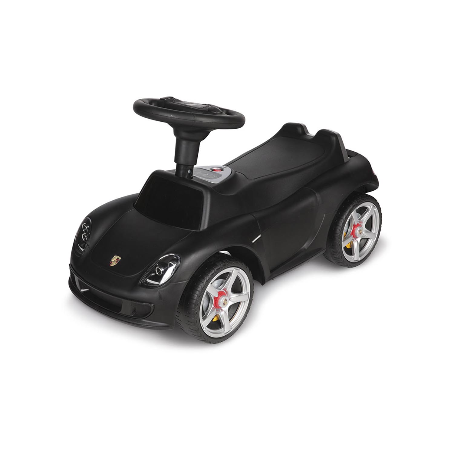 Каталка BabyCare Порш резиновые колеса черный - фото 2