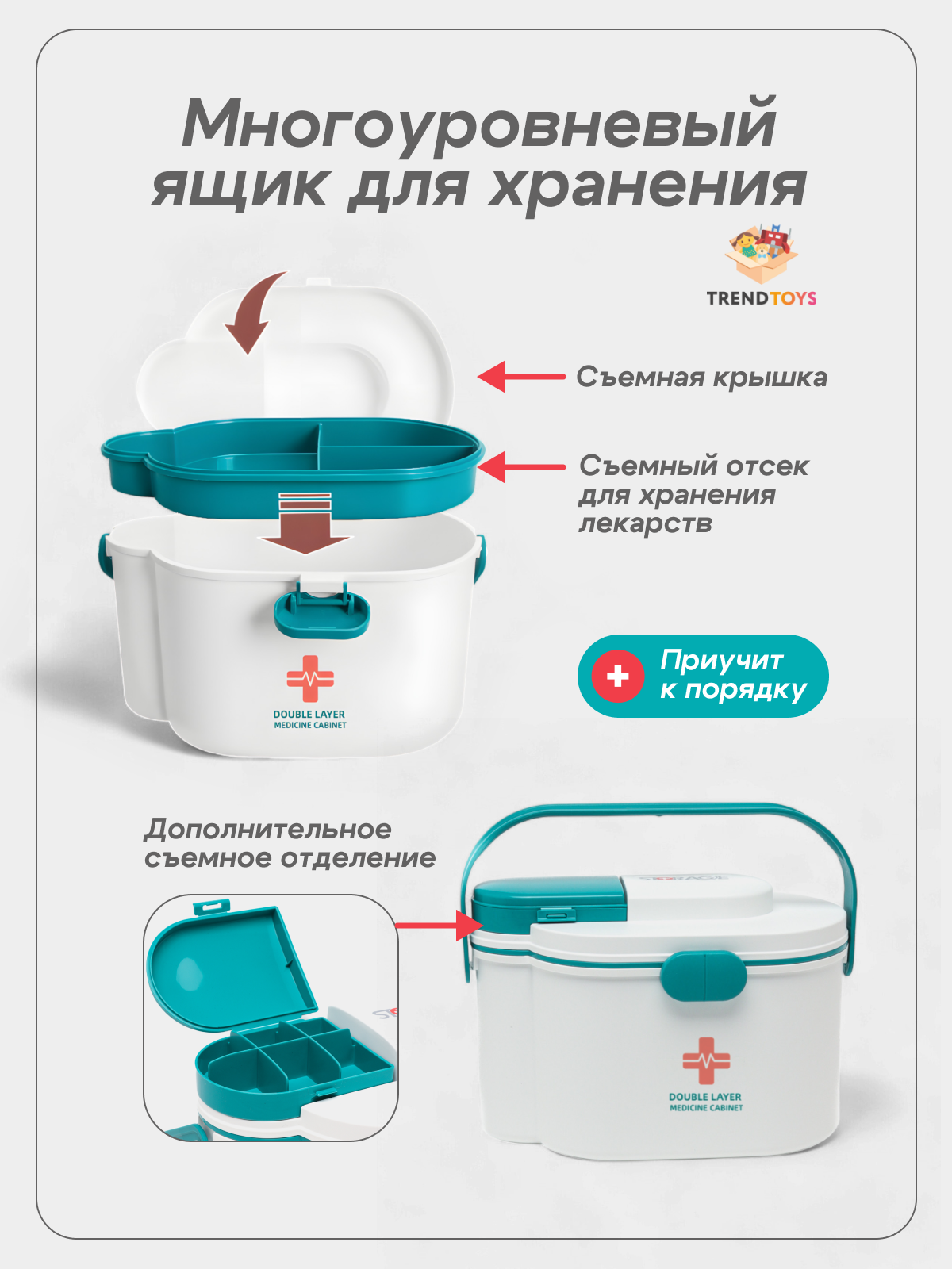 Игрушка TrendToys Доктор набор доктора в чемодане 52 предм. - фото 4