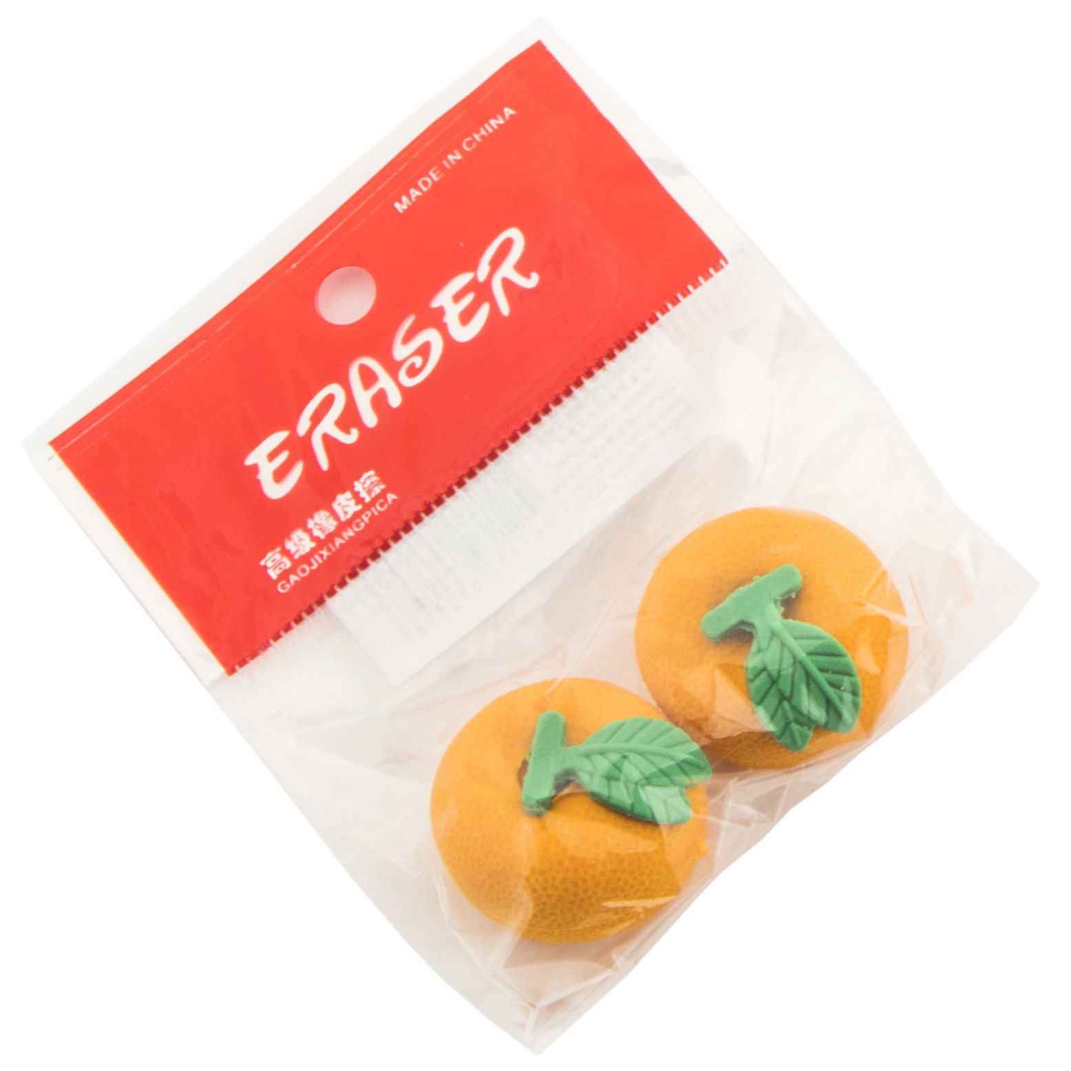Ластик ЭВРИКА Мандарин 2 шт. - фото 3