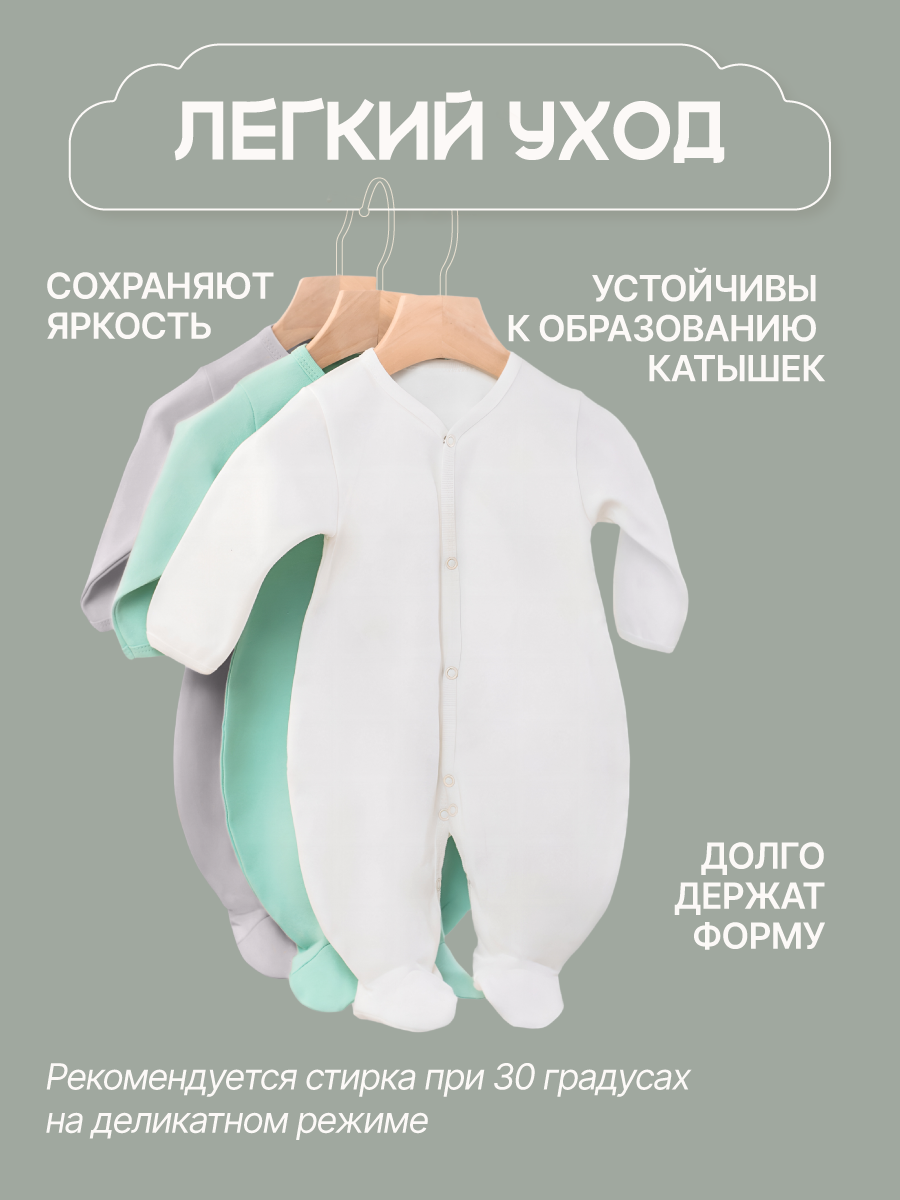 Комбинезон 3 шт MomKid N-BubbyV-2 - фото 8