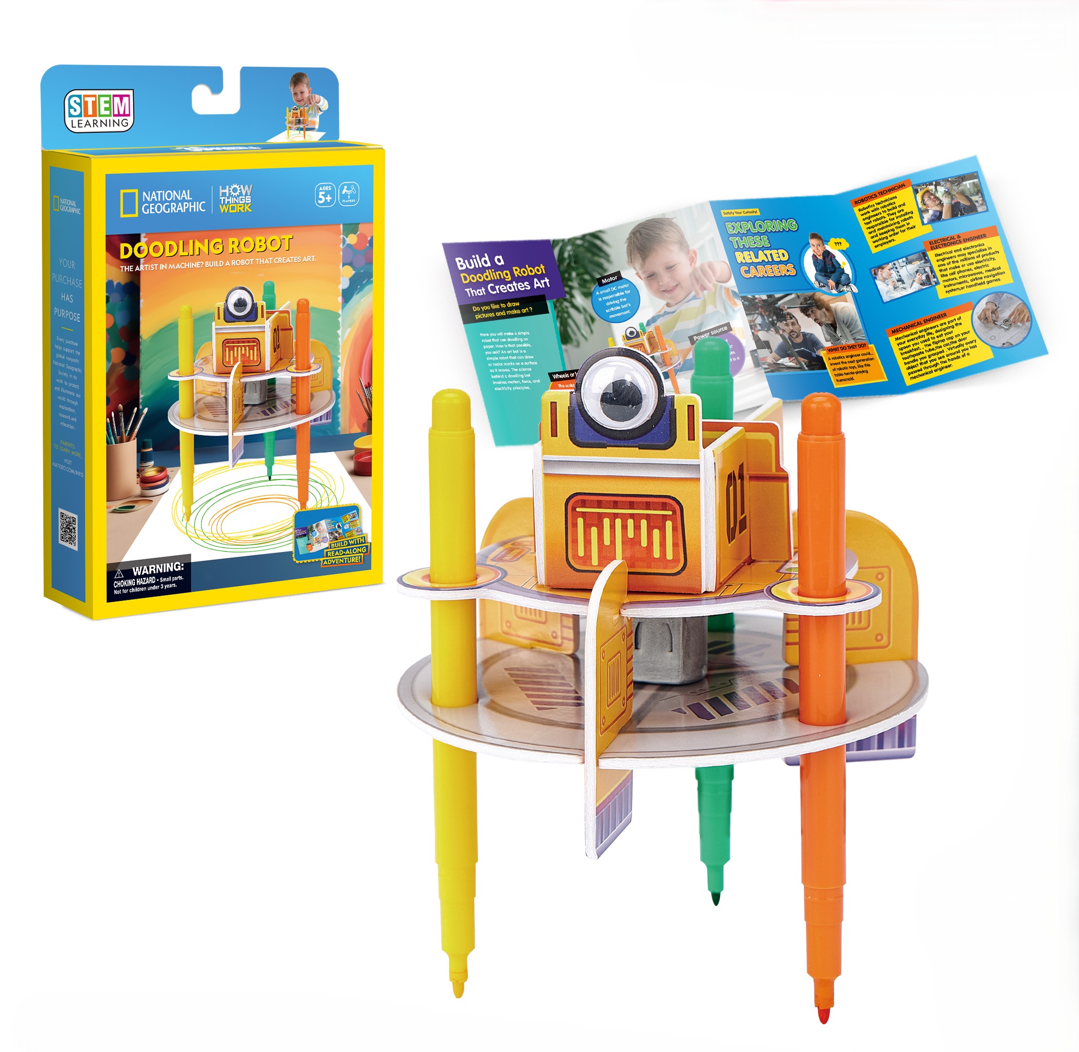 Конструктор CubicFun Рисующий робот 3D - фото 8