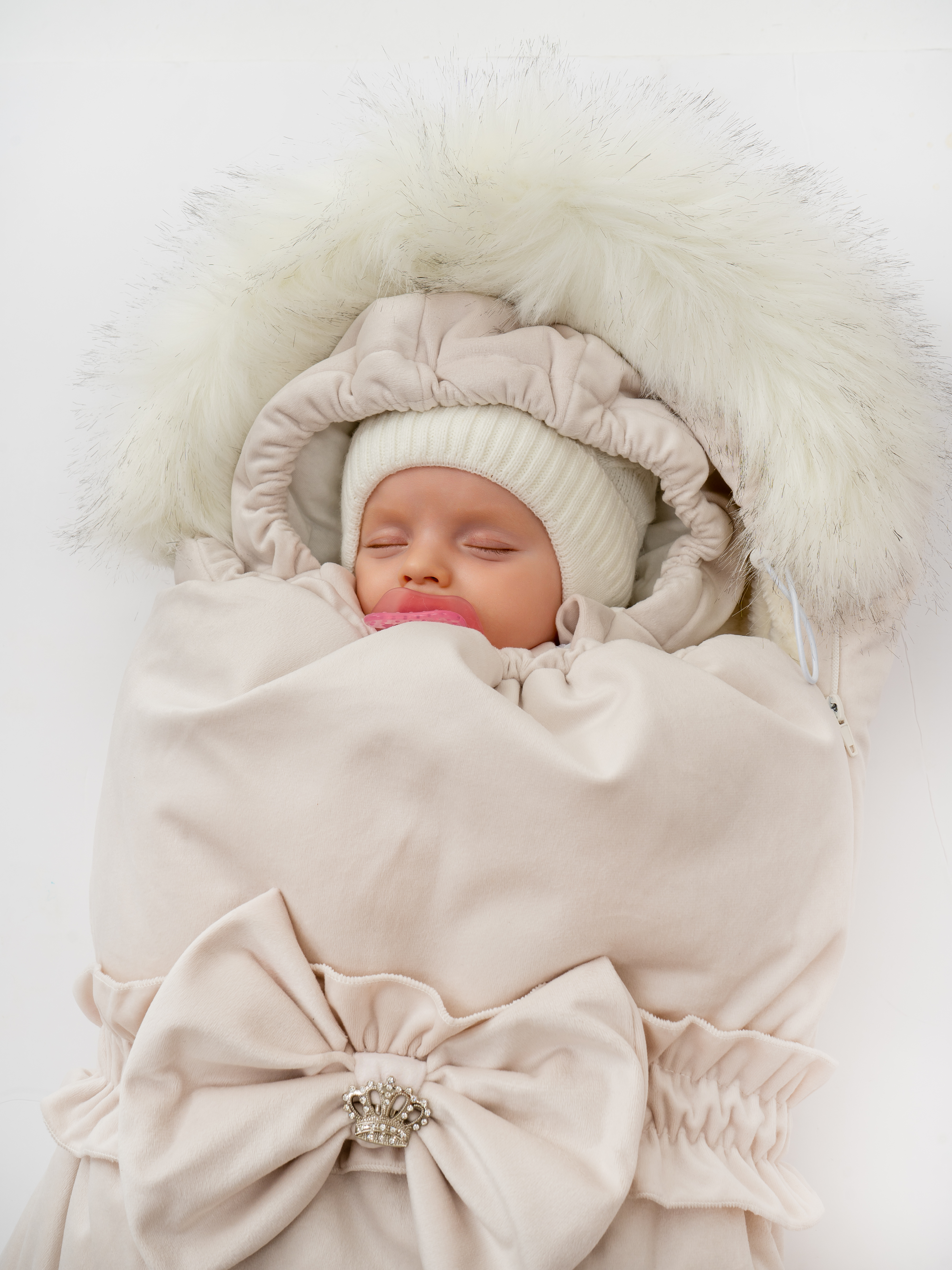 Конверт на выписку ТОСЯ БОСЯ Корона бежевый - фото 12