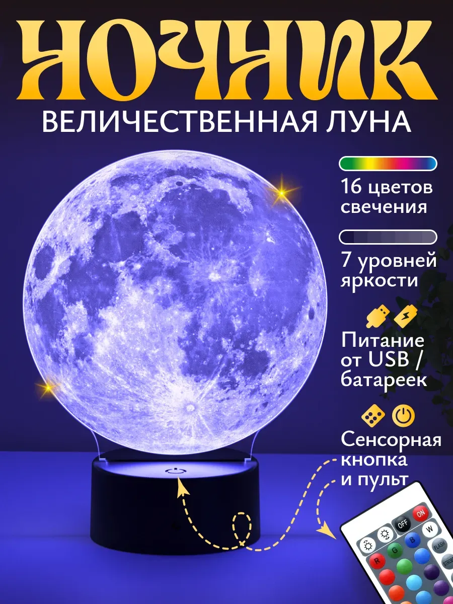 Ночник Светофей Луна - фото 1