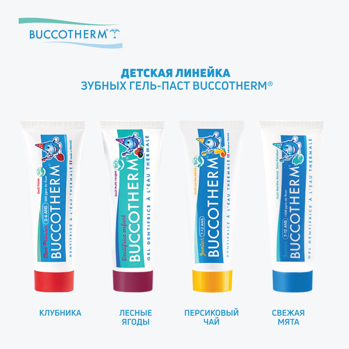 Зубной гель Buccotherm с фтором Клубника - фото 4