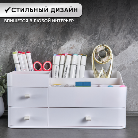 Органайзер для косметики oqqi и аксессуаров 33.8х21.5х15.2