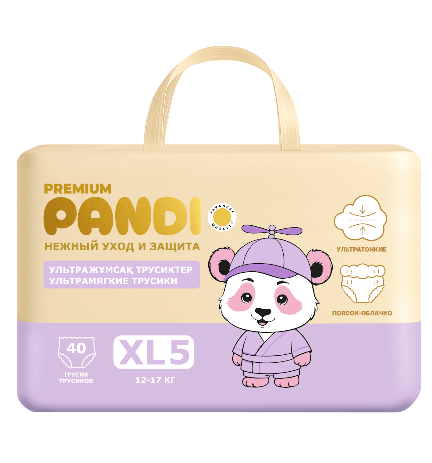 Трусики PANDI Premium XL (12-17 кг) 40 шт. - фото 1