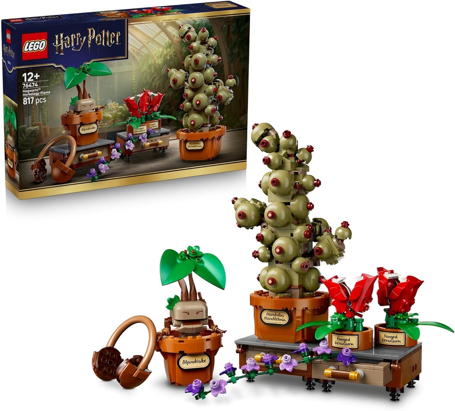 Конструктор LEGO Harry Potter Растения из Травологии 817 дет. - фото 1