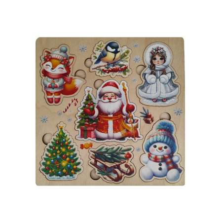 Пазл Задира Дед Мороз деревянный