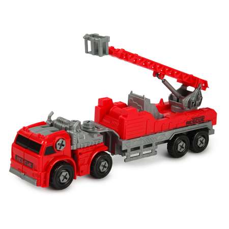 Конструктор Mobicaro Пожарная техника с прицепом сборная игровая модель