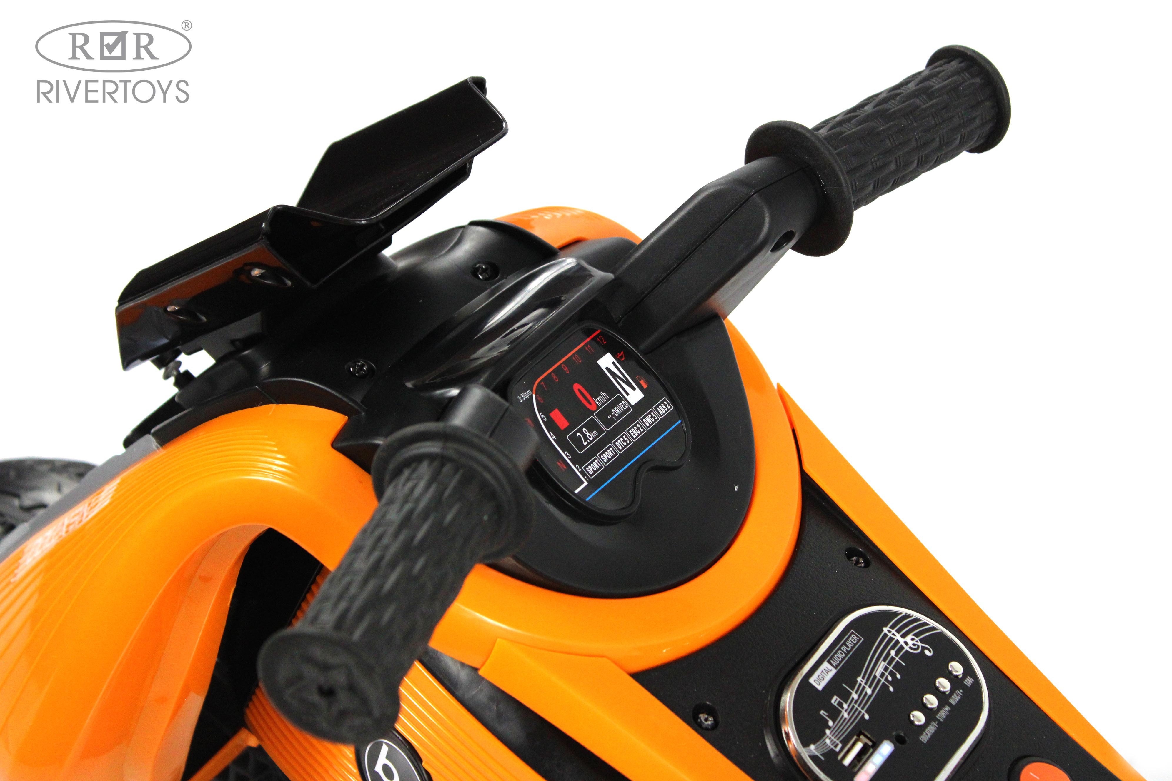 Электромобиль RIVERTOYS K333PX-ORANGE - фото 12