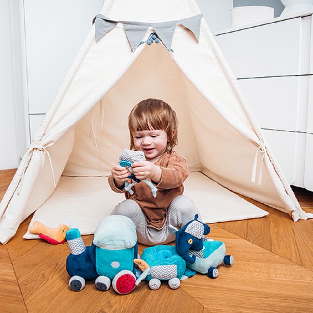 Игрушка мягкая Babyono SAFARI TRAIN 18 см - фото 6