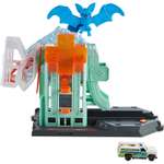 Трек Hot Wheels Атака летучей мыши с лифтом, многоуровневый